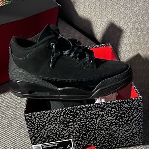 Nike Air Jordan 3 Black Sneakers